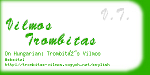 vilmos trombitas business card